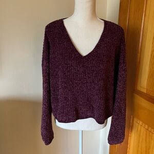 Wild Fable V-Neck Sweater - Rich Burgundy
